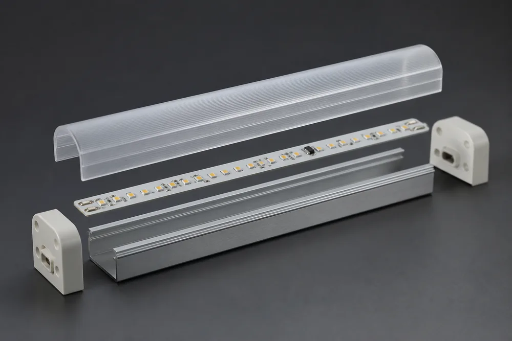 LED T10 тръбен корпус с PC капак и 6063 алуминиева основа за OEM осветление през 2026 г.